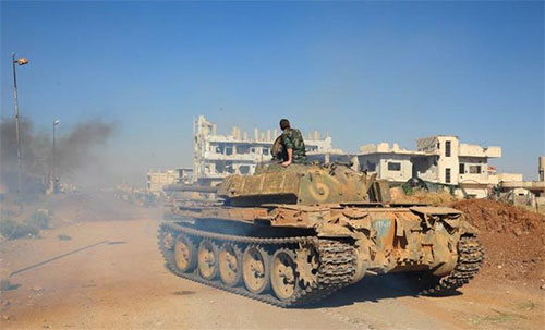 avance de tropas sirias en Deraa
